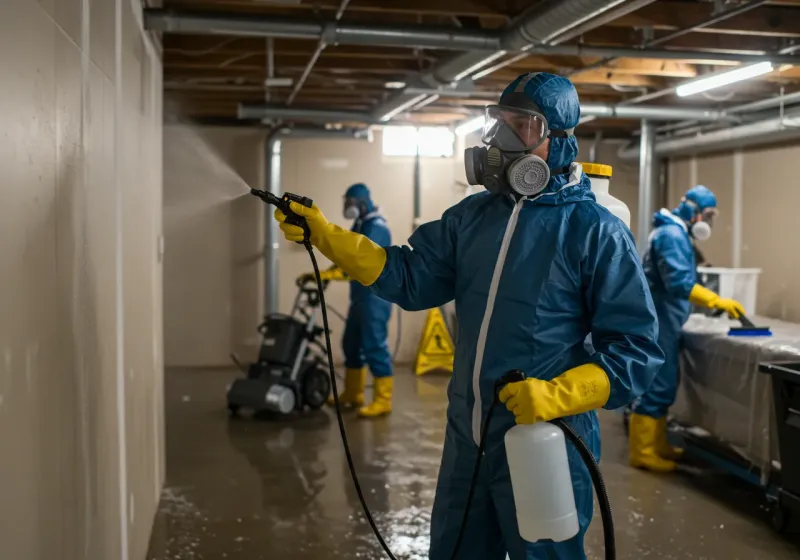 Basement Sanitization and Antimicrobial Treatment process in Albany County, WY