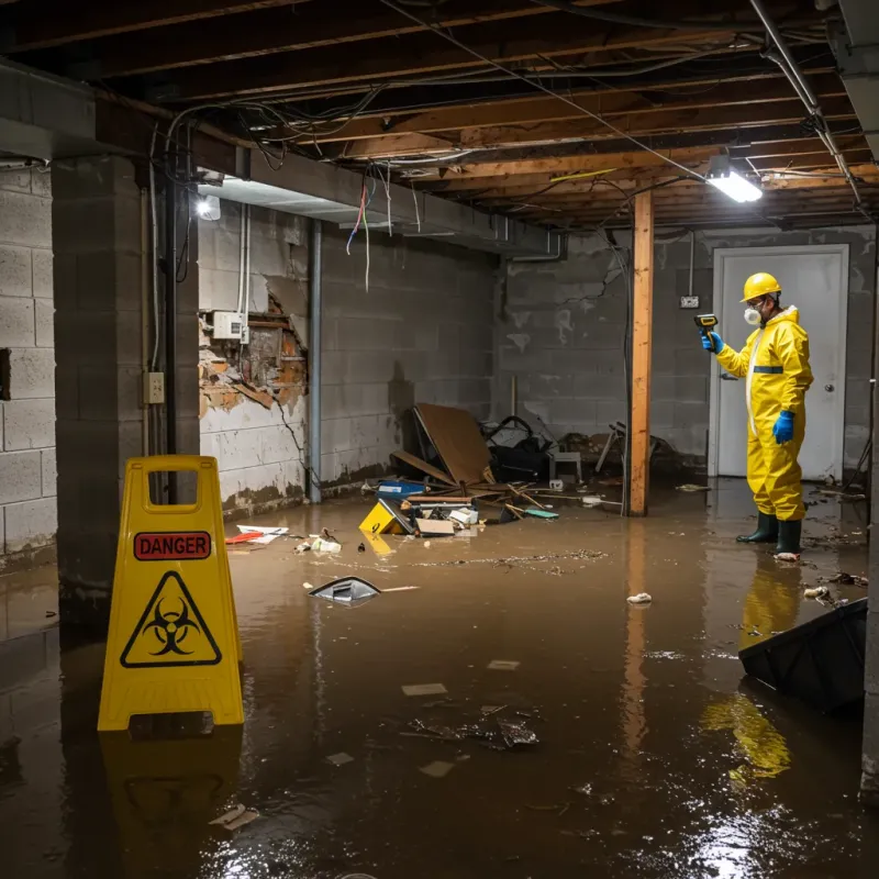 Flooded Basement Electrical Hazard in Albany County, WY Property
